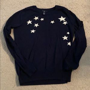 Navy Star Sweater